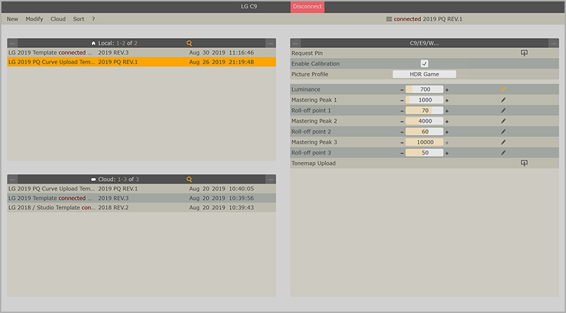 LG PQ Curve Template Upload Picture