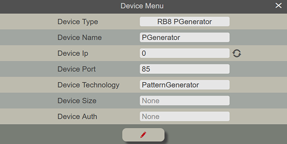 Create a Device for PGenerator