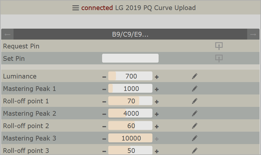 LG 2019 OLED PQ Curve Upload Template Picture