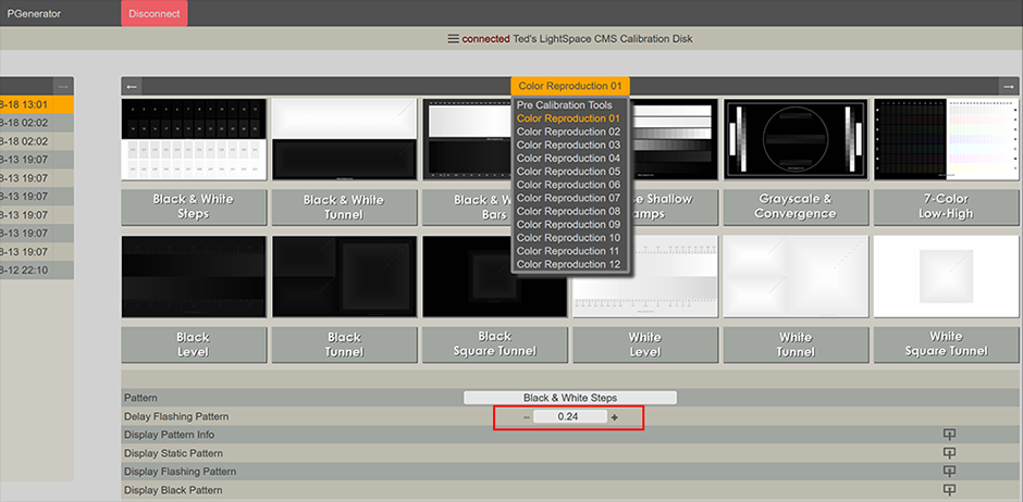 Change the Flashing Bars timing period