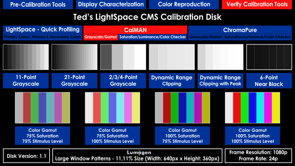 Color Calibration Chart Monitor